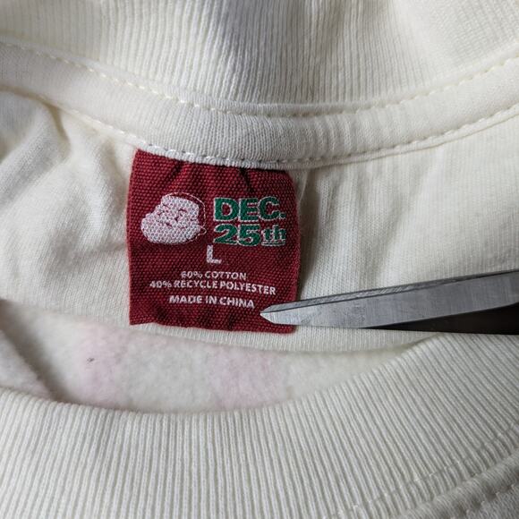 Womens Large Christmas Sweater Dec 25th Mama Claus Comfy Graphic Long Sleeve - Picture 6 of 7